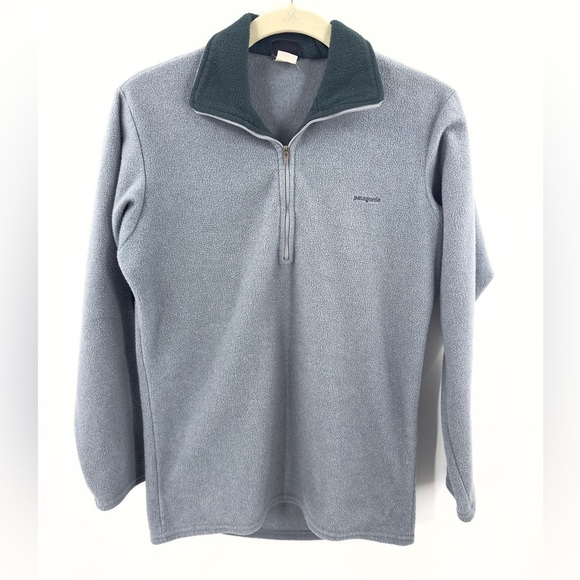 Vintage Patagonia Mens Capilene Fleece Half Zip Pullover Size XS Grey USA Made - Picture 7 of 7